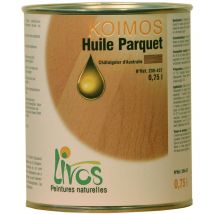 0.75L-bois-HUILE pour parquet naturelle koimos (0,75L/32m2 en 2 couches) Livos noyer