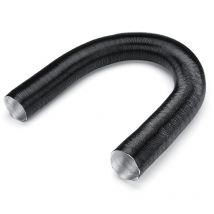 Conduit de chauffage noir pour conduits d'air chaud et froid de 60 mm pour chauffage diesel lbtn