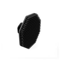 Linghhang - Noir) Brosse de bain en silicone pour le corps avec crochet, exfoliation douce, brosse de bain de massage pour bébé adulte