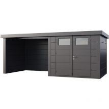 Telluria - Noir Galvanisé, 0,9 mm Épaisseur de paroi 238 x 624 cm