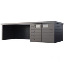 Telluria - Noir Galvanisé, 0,9 mm Épaisseur de paroi 298 x 656 cm