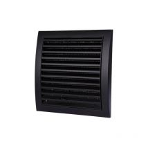 Przybysz - Noir Mat 190/190mm Couverture Ventilation Filet Anti-Insectes Stores Flux D'air
