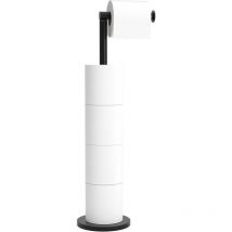 Noir Mat Dérouleur Papier Toilette för Toilettes Porte Papier Toilette, réserve à Papier WC dérouleur Papier Toilette de Haute qualité,Pratique et