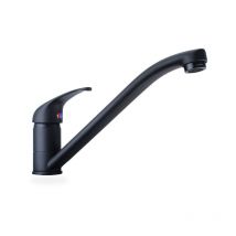 Noir mat Robinet D'éVier de Cuisine Rotatif à 360°, Robinet D'éVier de Cuisine En Laiton, Avec Raccords G3/8'' Tuyau