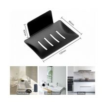 Cyslmuk - Noir) Porte Savon Mural sans Perçage Porte-Savon Doucheen Acier Inoxydable Porte Savon inox Auto-Adhésif pour Stocker Eponges Brosses Savon