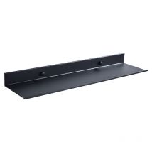 Ggnralny - Tablette de salle de bain , Noir Salle De Bains Étagère En Aluminium Économie D'espace Flottant Étagères Rack De Stockage Dressing Table