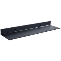 Ggnralny - Tablette De Salle De Bain , Noir Salle De Bains Étagère En Aluminium Économie D'Espace Flottant Étagères Rack De Stockage Dressing Table 