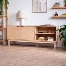 NOLAN TV-Schrank aus skandinavischer Eiche – Naturholz – geräumiger Stauraum – modernes Design