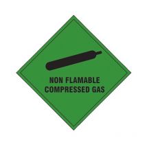 Scan - Non Flammable Compressed Gas - Self Adhesive Vinyl Sign 100 x 100mm SCA1870