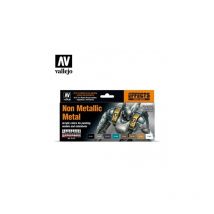 Acrylicos Vallejo - non metallic metal por ángel giráldez 17 ml. - set de colores