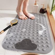 Shining house Non Slip Shower Mat with Suction Cups and Drainage Holes Shower Mat with Massage Cushion Large Shower Bath Mat for Bathroom Shower