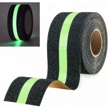Benobby Kids - 2pcs Anti Slip Strips Glow in the Dark Luminous Film, Indoor Outdoor Anti Slip Safety Tape for Stairs Ladder, 10m x 5cm