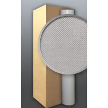 Edem - Non-woven wallpaper wall 80330BR60 paintable textured web grid white 4 rolls 106 sqm (1140 sq ft)