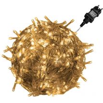 Led Catena Luminosa - 200 Lampadine, 20+5 metri, per Interni ed Esterni, IP44, Bianco Caldo - Stringa di Luci, Giardino, Natale, Lucine Fata,