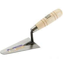 Cazzuola punta tonda manico in legno 125 x 70 mm