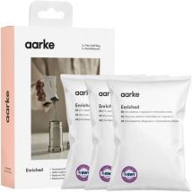 Granuli filtranti Aarke Enriched Alkaline + Magnesium – 3 bustine per 120 litri – Resina a scambio ionico, Carbone attivo, Magnesio