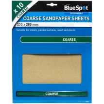 Blue Spot Tools 19855 - Carta Vetrata Grossa, 230 X 280 Mm, Colore: Nero