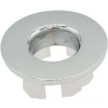 Inserto per foro di copertura del troppo pieno in ottone cromato per lavabo