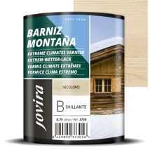 Vernice per Legno Montagna ad acqua, per la cura e la decorazione di legni da esterno (750Millilitri, Brillante)