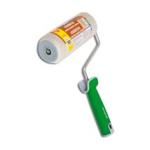 Titan - Nespoli Rullo di vernice in microfibra di teflon per legno, 18 cm, manico ergonomico con bordi smussati per evitare segni