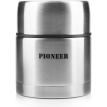 Pioneer Fiaschetta Per Zuppa/cibo Isolata Sottovuoto E A Prova Di Perdite, 8 Ore Di Caldo 24 Ore Di Freddo, Acciaio Inox, 500 Ml
