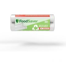 FSRE2802X-01 - Rotolo Termosigillabile 100% Riciclabile per Macchina Sottovuoto Alimenti, Lavabile, Riutilizzabile, Durevole, Resistente alle