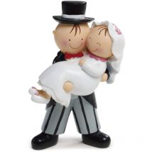 Statuina Per Torta Cake Topper Dolce Sposa in Braccio