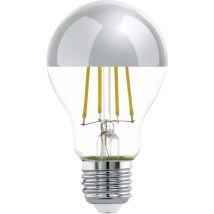 Eglo - E27 Led, Lampadina A Specchio Color Argento, Antiabbagliante, 7,5 Watt (equivalente A 60 Watt), 806 Lumen, Luce Bianco Caldo, 2700k, Con 