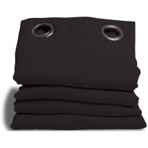 Tenda Anti-Rumore, Isolamento 3 in 1 Acustico/Termico/Oscurante, Tecnologia Brevettata, Oeko-Tex , Nero, 140 x 260 (LxH) cm, Occhiello (1 Tenda)