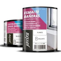 Smalto per Bagni, Sanitari ad Alta Luminosità, ad acqua, restauro e rinnovamento di sanitari, vasche, ceramica, piastrelle (750 Mililitri, Bianco