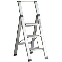 710026 Scala domestica piatta, alluminio, 3 gradini - Homelux