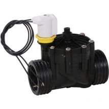 Elettrico betätigtes Valvola solenoide 1 1/2 Filettatura Interna 24 vac con Flow-Controllo, Nero, 14 x 15 x 9 cm, nd638 - RPE