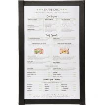Porta Menu Magnetico - Per Caffè, Ristoranti, Bar - Formato A4 - Similpelle - Colore Nero - Securit