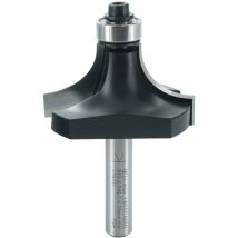 Ent European Norm Tools - ent 14301 Fresa ad arrotondamento, gambo (s) 8 mm, diametro (d) 43 mm, nl 15 mm, r 15 mm, sl 32 mm, con cuscinetto a sfere