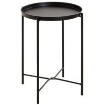 Haku Moebel - haku Möbel Tavolino nero, metallo - Dim. a 50 cm x ø 39 cm, Stile Art Deco