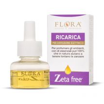 Flora - Zeta free Ricarica per diffusore, 25 ml Per un'estate serena, liberi dalle zanzare Con miscela di oli essenziali 100% puri. Fresco e