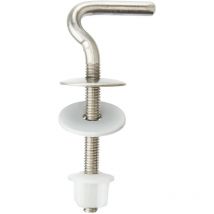 Cornat TEC364898 Cerniera sedile wc con fissaggio, in ottone, per Pagette Exclusiv, 1 pezzo, cromato