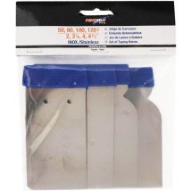 13085 - Set di spatole da carrozzeria, in acciaio inox, 4 pezzi, blu - Pentrilo