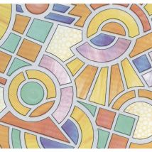 Venilia - Film per finestre statico Vitrodecor Nancay, Film per finestre, film privacy, pvc, senza ftalati, trasparente, 45 cm x 2 m, spessore 0,2 mm