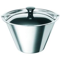 Artame Art35516 Bagnomaria-stampo Per Budino, In Acciaio Inox, Colore: Argento, Acciaio Inox, Argento, 16x9,5x14 Cm