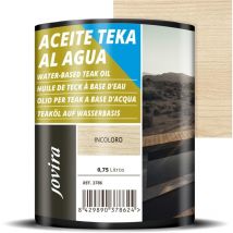 Jovira Pinturas - Olio teka all'acqua protezione e ripristino del legno teak in agenti atmosferici. (750 Millilitri, Incolore)