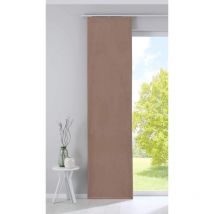 Tenda a pannello Milano in velluto, opaca, asta di contrappeso, colore sabbia, altezza x larghezza 245x60 cm - Gardinenbox