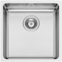 101045201 Lavandino in Acciaio Inox Lydia (40 x 40) 1B fb, 40 x 40 cm - Pyramis