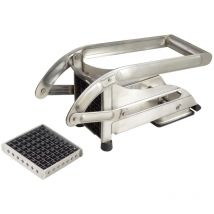 N3023V - Tagliapatate domestico a 2 grigliecon base a ventosa, Acciaio inox - Tellier