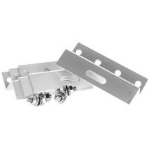 Set di 4 clip sovrapposte a z in alluminio con viti in acciaio inox, 100 mm - Offgridtec