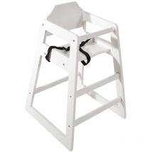 Dl833 Seggiolone in legno, bianco anticato - Bolero