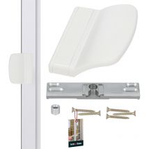 Chiusura per porta balcone pratica maniglia per porta balcone bianca sicura per fumatori effetto porta terrazza maniglia per balcone chiusura