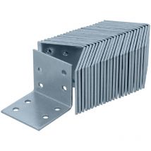 HELPMATE Placca angolare 40 x 40 x 40 mm, zincata tramite galvanica, blu passivato, connettore angolare, connettori per legno, 24 pezzi, 8099973,