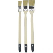 WowTools - Set di pennelli per termosifoni, 3 pezzi, standard, 3 x pennelli per termosifoni, 25 mm, 35 mm, 50 mm