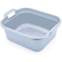 518355 Eco - Ciotola per lavare i piatti in plastica riciclata al 100%, con doppio manico, 9,5 litri, colore: grigio chiaro - Addis